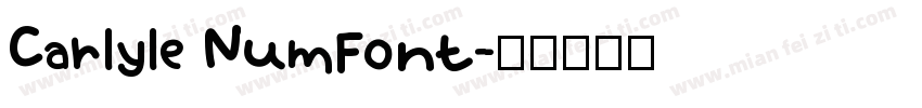 Carlyle NumFont字体转换